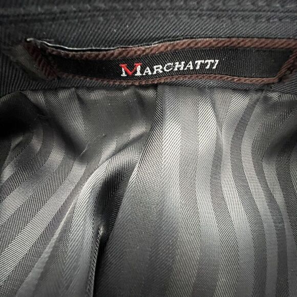 Marchatti Gray suit jacket Blazer 42R‎ Sport Coat 100% polyester - Picture 6 of 12